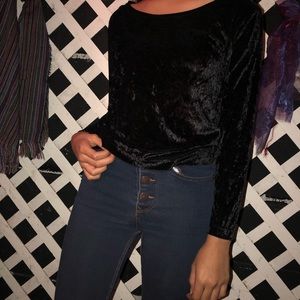Black Velvet Long sleeve